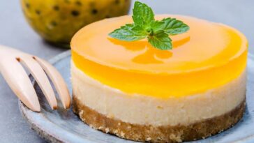 bolo-mousse de maracujá