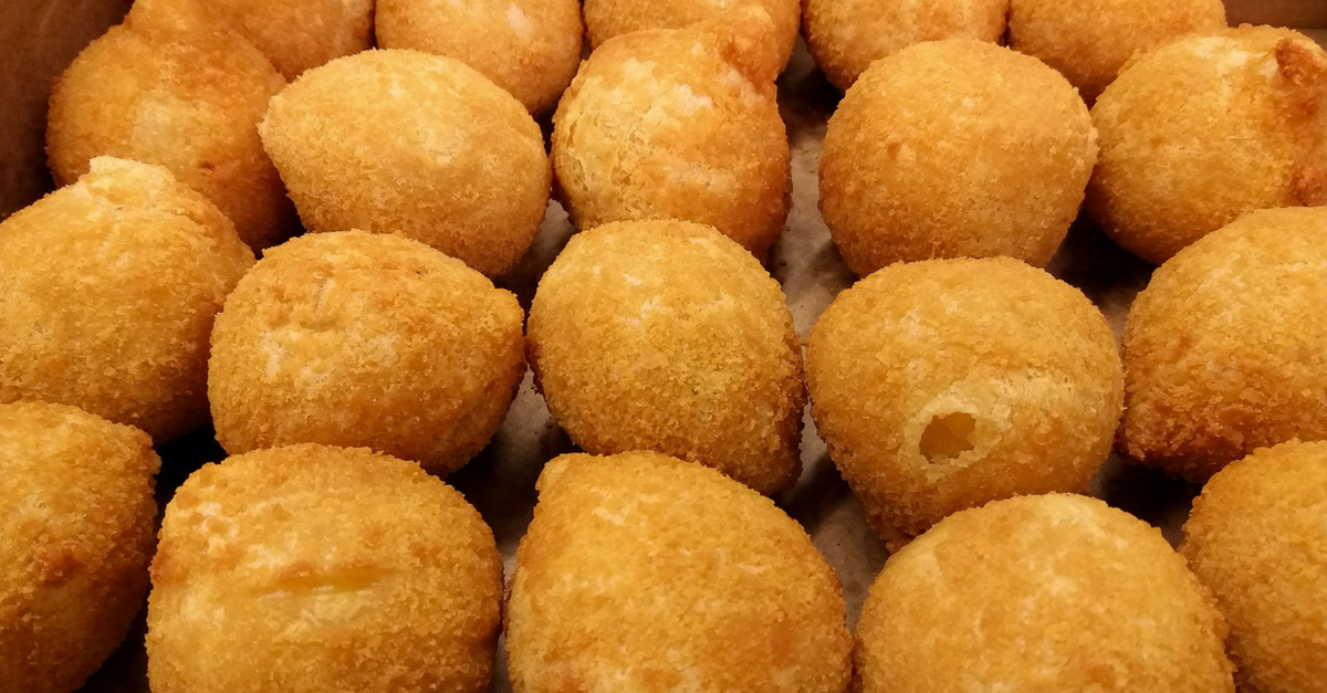 coxinha de mandioquinha