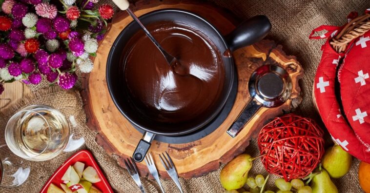 fondue de chocolate