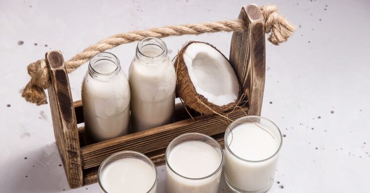 hidratação com leite de coco