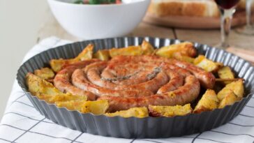 linguiça com batata