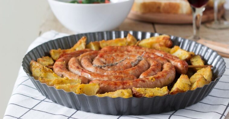 linguiça com batata