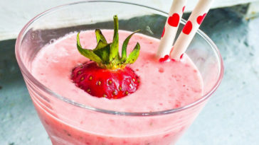 milk-shake de morango