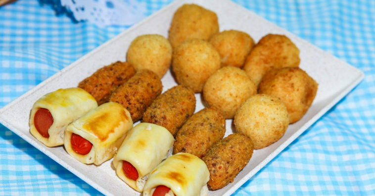 fritar salgado congelado