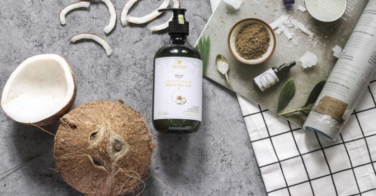 usar óleo de coco no cabelo