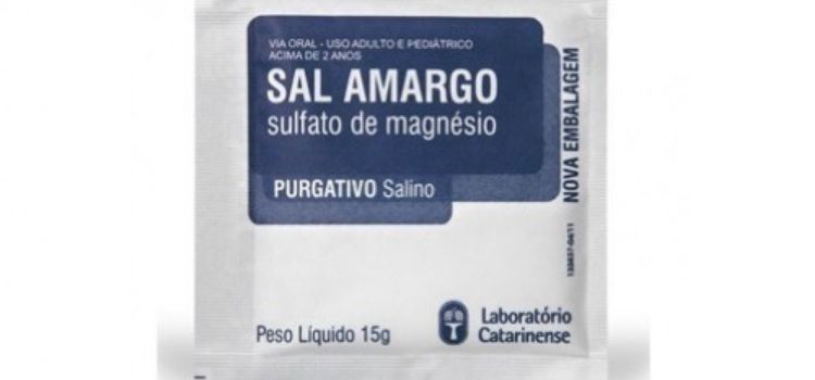 instrução de como usar sal amargo para limpar o intestino