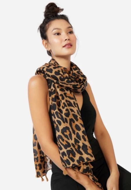 como usar lenço animal print