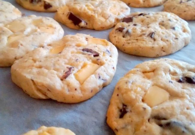 cookie americano com chocolate branco