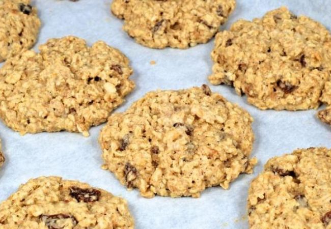 receita de cookies de aveia e passas