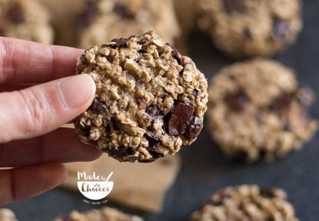 fazer cookies de banana e aveia