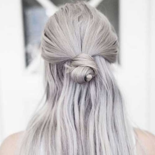 modelos de cores de cabelo cinza