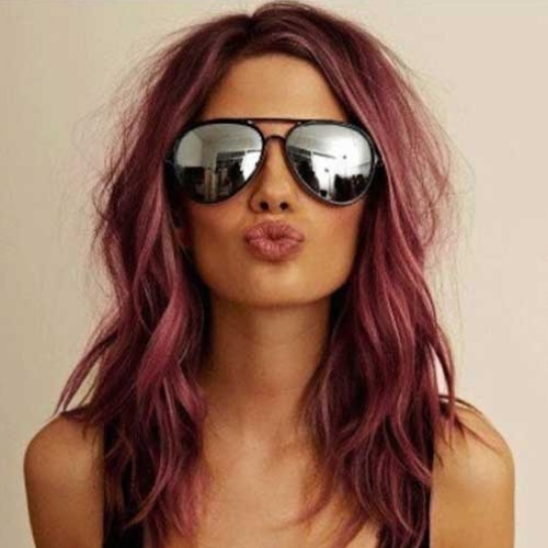modelos de cores de cabelo vinho matte