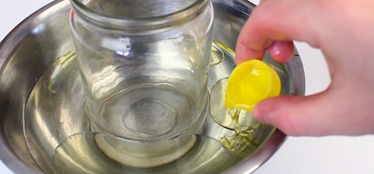 cortar garrafa de vidro com oleo