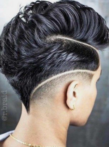 Melhores riscos para fazer no corte degradê em v #cabelo #estilo #risc