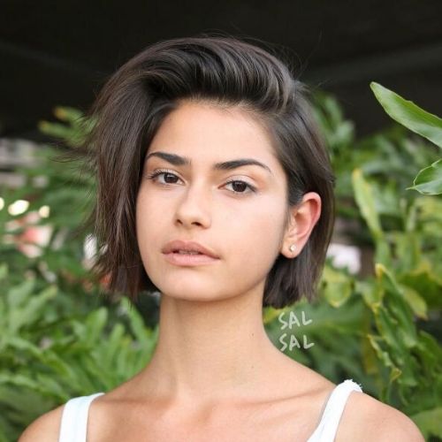 ideia cortes de cabelo liso bob pescoço