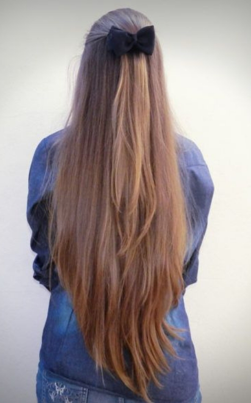 ideia cortes de cabelo longo v liso