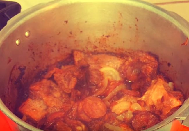 receita costela com calabresa na pressão