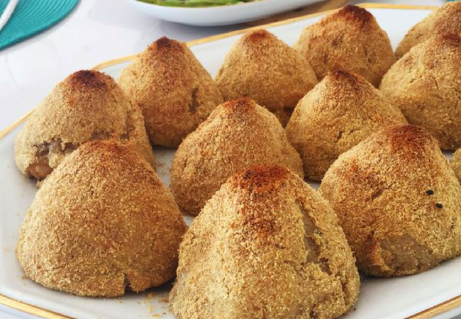 receita de coxinha de frango batata-doce