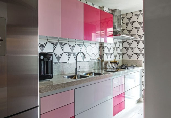 modelo cozinha planejada rosa