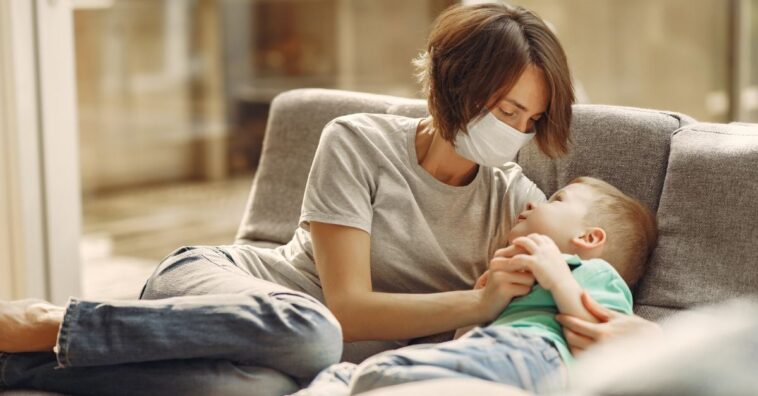 crianças menores de dois anos não devem usar máscara