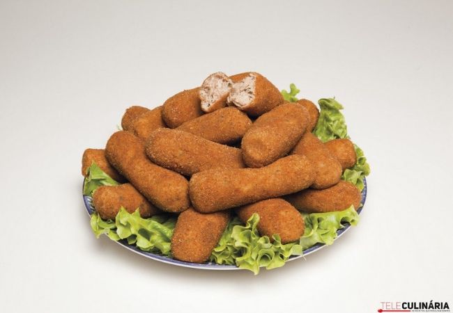 croquete de carne assada frango