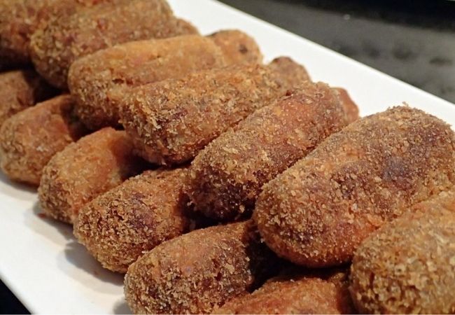 croquete de carne assada simples 