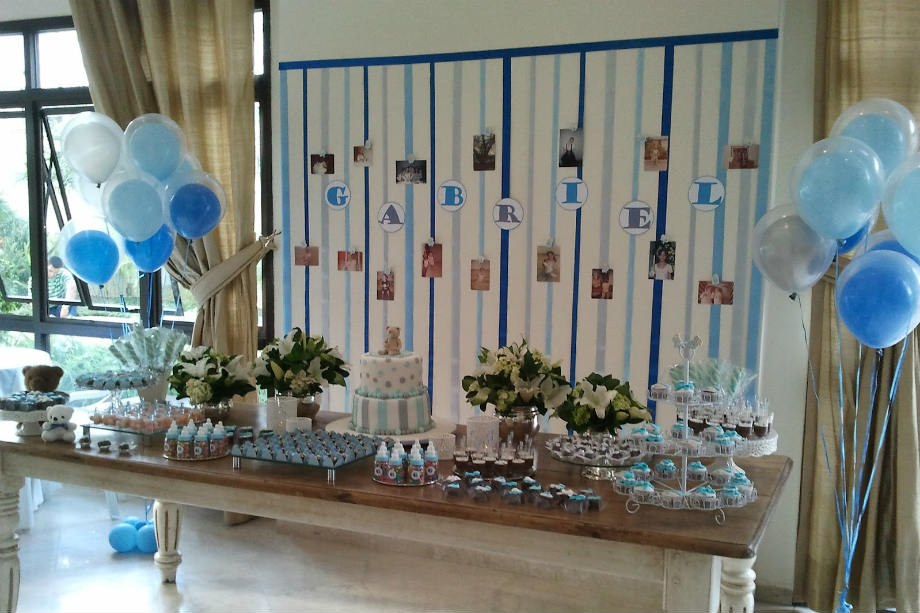 decoração chá de bebê fotos antigas