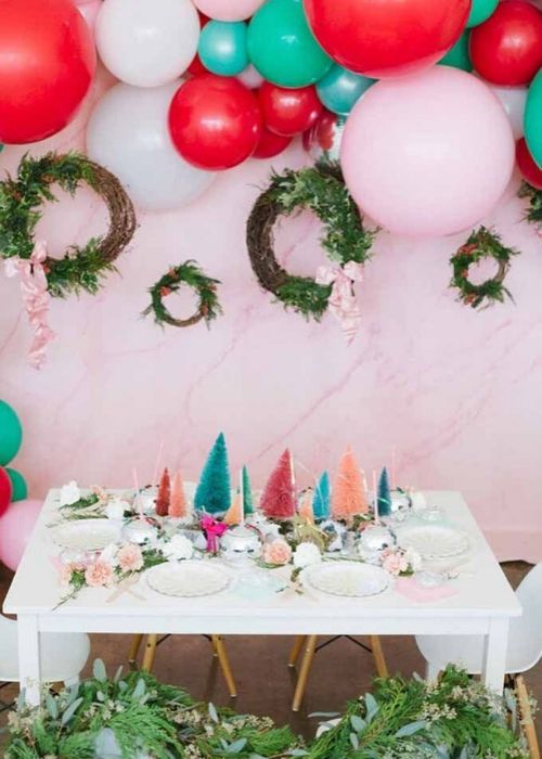 ideia de decoração de mesa de natal infantil
