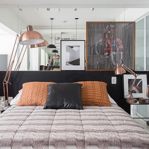 decoração de quarto de casal estilo contemporaneo
