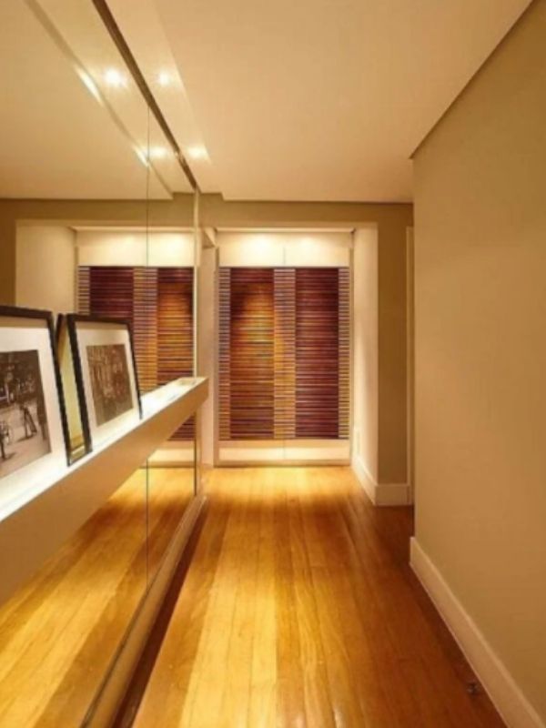 decoração para corredor espelhos