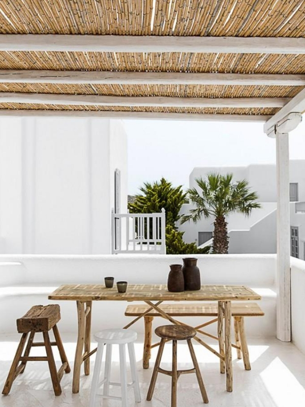 fazer decoração com bambu cobertura