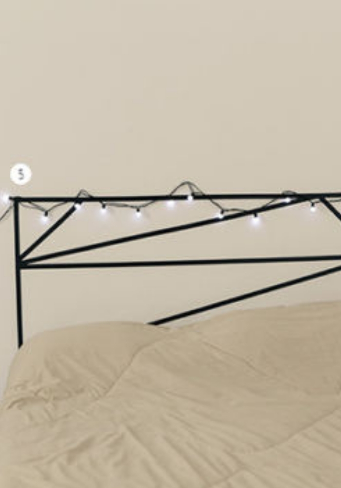 modelo decoração com fita isolante cabeceira