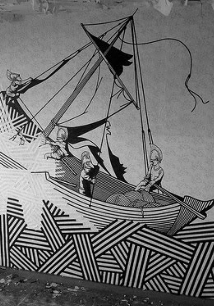 modelo decoração com fita isolante elaborada