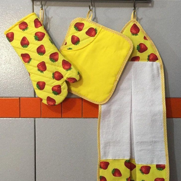 fazer decoração com patchwork conjunto cozinha