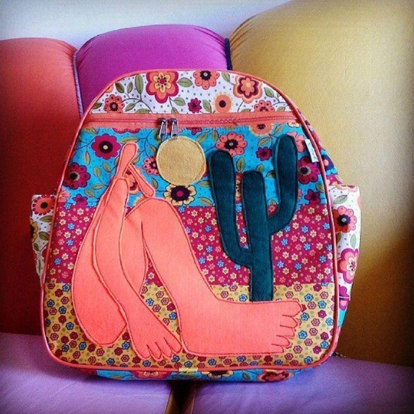 fazer decoração com patchwork mochila
