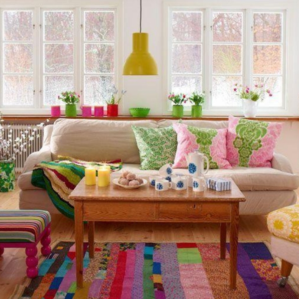 fazer decoração com patchwork tapete