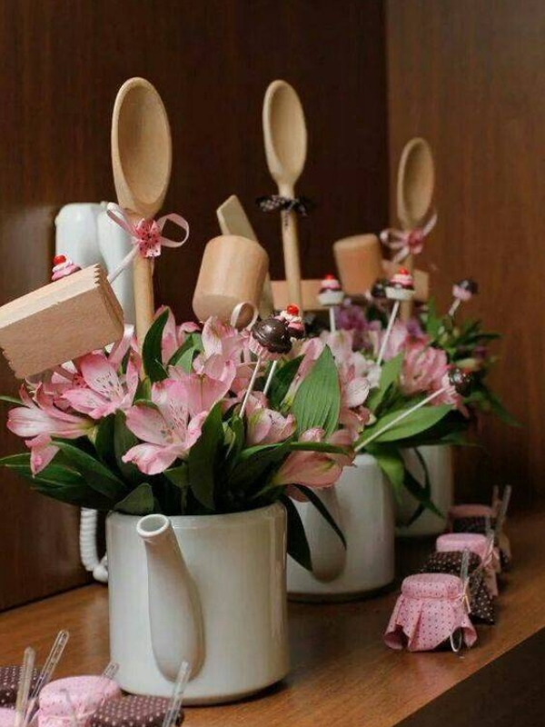 fazer decoração de chá de panela leiteira