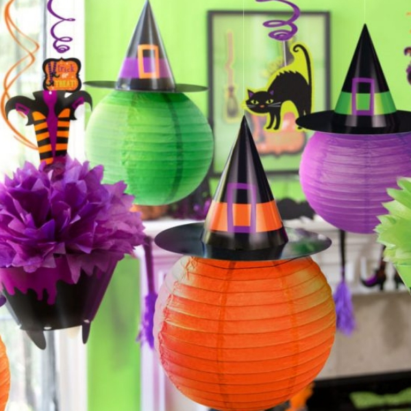 ideias decoração de halloween balão