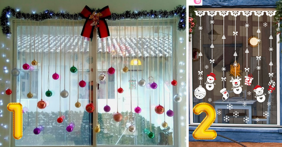 Decoração de janelas para o Natal: tutoriais e ideias para se inspirar