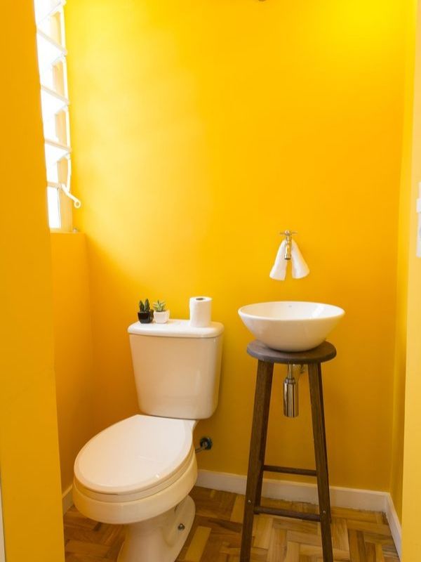 decoração de banheiro com nova cor