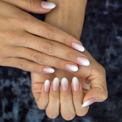 degradê rosa e branco