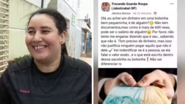 devolveu bolsa com R$1,7 mil