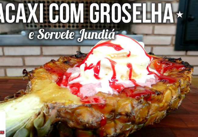 doce de abacaxi com groselha