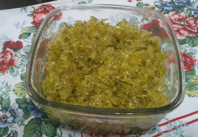 doce de mamão verde ralado