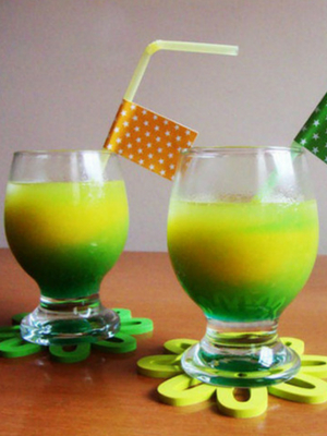 drinks para festa verde e amarelo