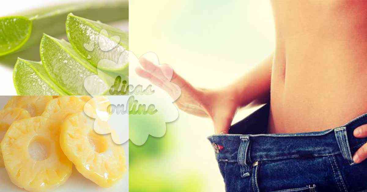 emagrecer com babosa e abacaxi