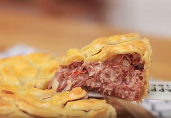 empadão de carne seca macio