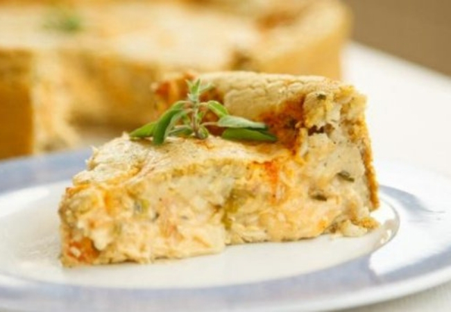 receitas de empadão de frango e molho branco