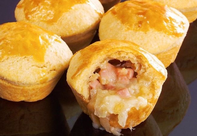 empada queijo com bacon