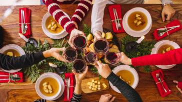 enfeites de mesa de Natal